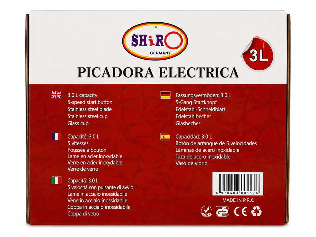 PICADORA ELECTRICA 3L 2IN1